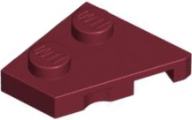 Wedge Plate 2 x 2 Left in Dark Red