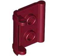 Book Binding with Two Studs in Dark Red