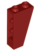 Brick Sloped Inverted 75° 2 x 1 x 3 in Dark Red