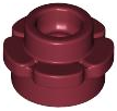 Plant, Flower, Plate Round 1 x 1 with 5 Petals in Dark Red