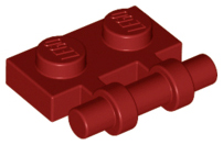 Plate Special 1 x 2 Side Handle [Free Ends] in Dark Red