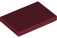 Tile 2 x 3 in Dark Red