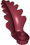Plant, Fern 2 x 3 x 2 in Dark Red