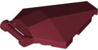 Windscreen 6 x 4 x 1 Hexagonal with Handle in Dark Red