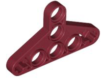 Technic Beam Triangle Thin [Type I] in Dark Red