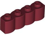 Brick Special 1 x 4 Palisade [aka Log] in Dark Red