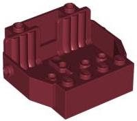 Vehicle Base 6 x 5 x 2 [2 Seats] in Dark Red