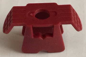 Minifig Neckwear Armour Ninja Style [Plain] in Dark Red