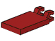 Tile Special 2 x 3 with 2 Clips [Angled Clips] in Dark Red
