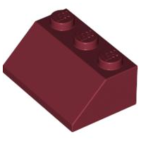 Brick Sloped 45° 2 x 3 in Dark Red