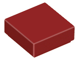 Tile 1 x 1 with Groove in Dark Red