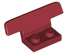 Spoiler, Plate Special 1 x 2 in Dark Red