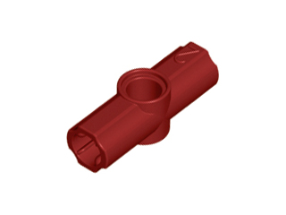 Technic Axle and Pin Connector Angled #2 - 180° in Dark Red
