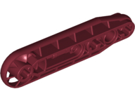 Technic Beam 1 x 7 with Fan in Dark Red