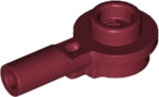 Plate Special Round 1 x 1 with Hollow Stud and Horizontal Bar 1L in Dark Red