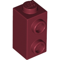 Brick Special 1 x 1 x 1 2/3 with Studs on 1 Side in Dark Red