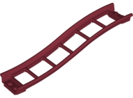 Vehicle Track, Roller Coaster Ramp Small, 3 Bricks Elevation in Dark Red