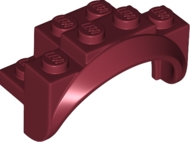 Wheel Arch, Mudguard 4 x 2 x 2 1/2 in Dark Red