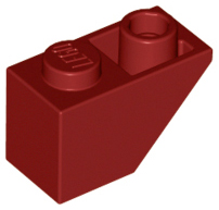 Brick Sloped Inverted 45° 2 x 1 in Dark Red