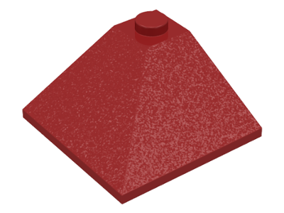 Brick Sloped 33° 3 x 3 Double Convex in Dark Red