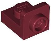 Bracket 1 x 1 - 1 x 1 Inverted in Dark Red