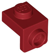 Bracket 1 x 1 - 1 x 1 in Dark Red