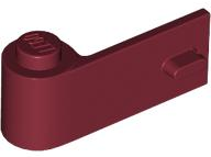 Door 1 x 3 x 1 Left in Dark Red