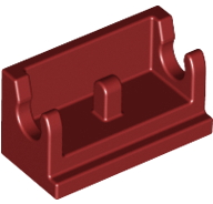 Hinge Brick 1 x 2 Base in Dark Red