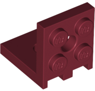 Bracket 2 x 2 - 2 x 2 in Dark Red