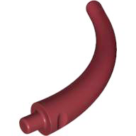 Animal Body Part / Plant, Tail / Claw / Horn / Branch / Tentacle, End Section in Dark Red