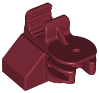 Duplo Digger Bucket Arm Holder, Pivot Joint in Dark Red