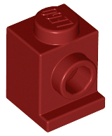 Brick Special 1 x 1 with Headlight in Dark Red