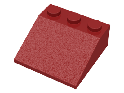 Brick Sloped 33° 3 x 3 in Dark Red