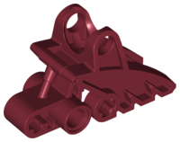 Large Figure Foot, with Ball Joint Socket 2 x 3 x 5 in Dark Red