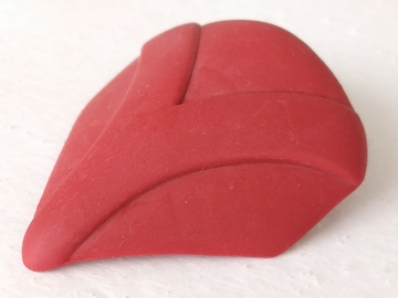 Large Figure Shield, Large with Axle in Dark Red