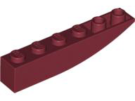 Brick Curved Inverted 6 x 1 in Dark Red
