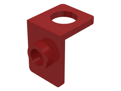 Minifig Neckwear Bracket [One Stud] in Dark Red