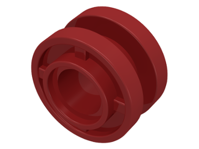 Wheel 11 x 8 with Center Groove in Dark Red