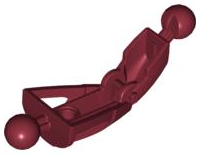 Large Figure Skeletal, Limb, with 2 Ball Joints, and 1 Hole (Toa Nuva) in Dark Red