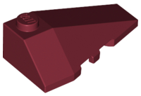 Brick Wedged, Sloped 4 x 2 Triple Right in Dark Red