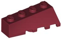 Brick Wedged, Sloped 45° 4 x 2 Left in Dark Red
