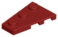Wedge Plate 3 x 2 Left in Dark Red