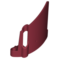 Technic Panel Fairing #23 Large Short, Small Hole, Side B in Dark Red