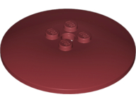Dish 6 x 6 Inverted (Radar) with Solid Studs in Dark Red
