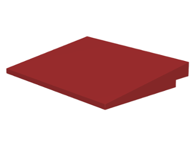 Brick Sloped 10° 6 x 8 in Dark Red