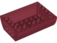 Brick Curved Inverted 8 x 6 x 2 Double in Dark Red