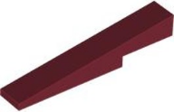 Brick Sloped 1 x 6 x 1 with 1 x 2 x 1/3 Cutout in Dark Red