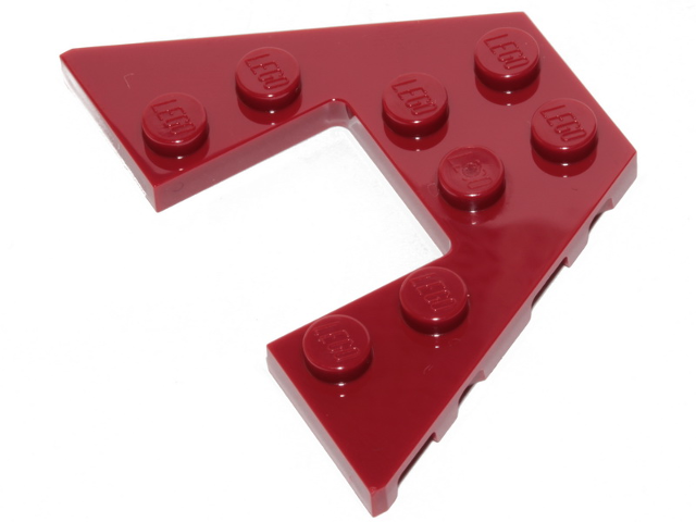 Wedge Plate 4 x 6 in Dark Red