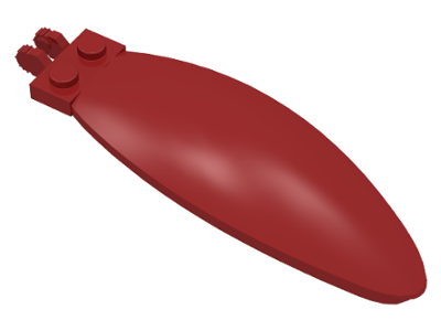 Windscreen 9 x 3 x 1 2/3 Bubble Canopy in Dark Red