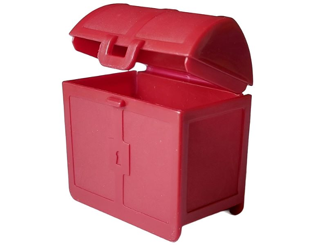 Duplo Treasure Chest 2 x 4 x 3 in Dark Red